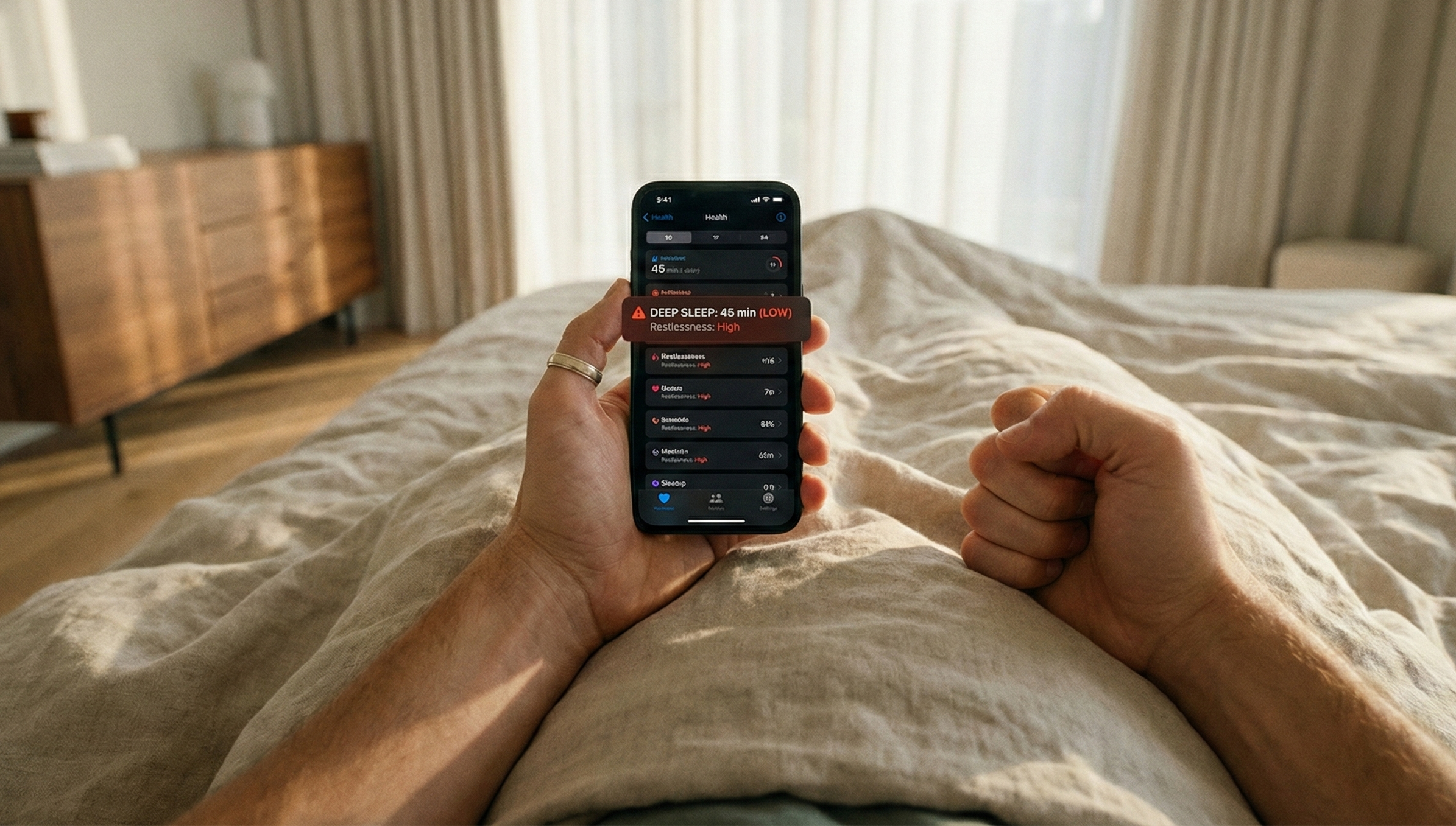 Why Your Tracker Says Low Sleep Score: The "Fake Sleep" Paradox